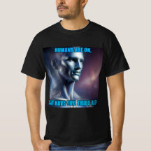 Haben Sie KI ausprobiert - schwarzes Herren-T-Shir