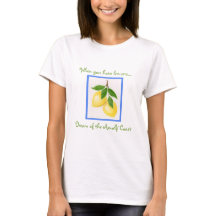 Haben Sie Lemons Traum vom T - Shirt an der Küste