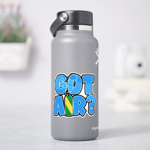 Haben Sie Luft? Nitrox-Tauchflagge auf Tankaufkleb Aufkleber
