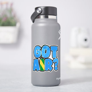 Haben Sie Luft? Nitrox-Tauchflagge auf Tankaufkleb Aufkleber