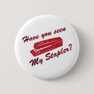 Haben Sie meinen Hefter gesehen? Button