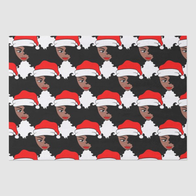 Haben Sie Melanin Weihnachten Schwarzer Weihnachts Seidenpapier (Vorderseite)