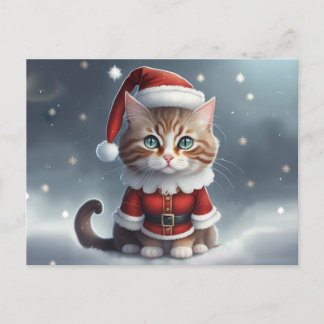 Haben Sie perfekte Weihnachten ~ Meow ^-^ Ankündigungspostkarte