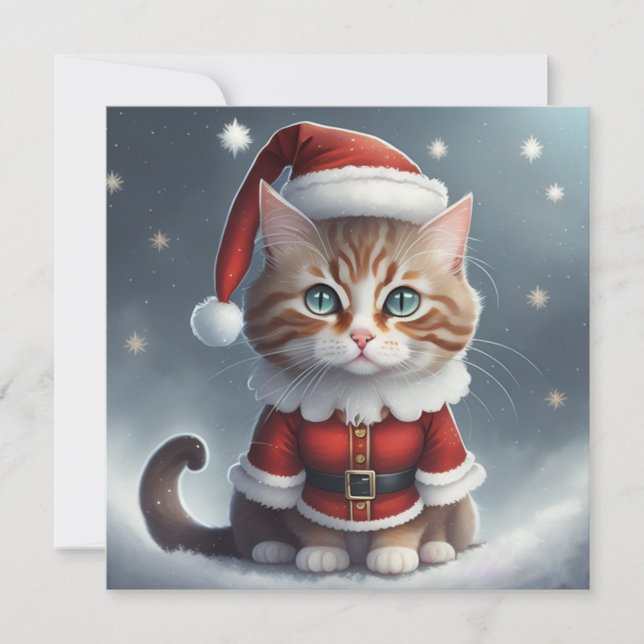 Haben Sie perfekte Weihnachten ~ Meow ^-^ Save The Date (Vorderseite)