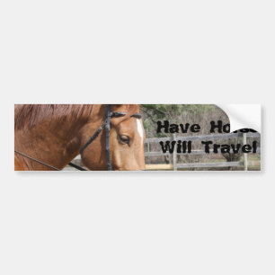 Haben Sie Pferd reist Autoaufkleber