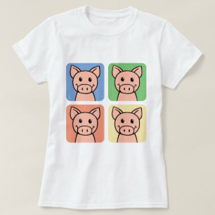 Haben Sie Schweine? Cartoon-Clip-Art lachendes Fer T-Shirt