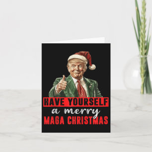Haben Sie sich ein frohes Weihnachtsfest Trump Chr Karte