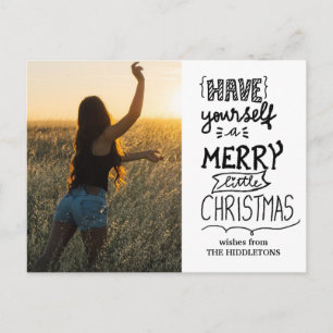 Haben Sie sich ein fröhliches kleines Weihnachtsfe Feiertagspostkarte