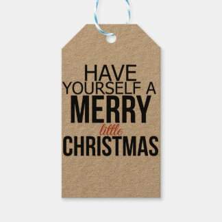 Haben Sie sich ein fröhliches kleines Weihnachtsfe Geschenkanhänger