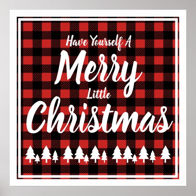 Haben Sie sich ein fröhliches kleines Weihnachtsfe Poster (Vorne)
