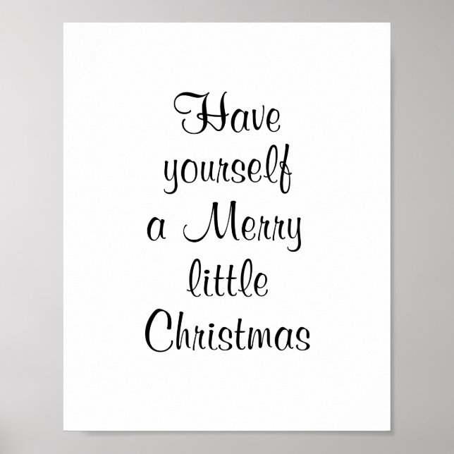 Haben Sie sich ein fröhliches kleines Weihnachtsfe Poster (Vorne)