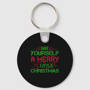 Haben Sie sich ein fröhliches kleines Weihnachtsfe Schlüsselanhänger
