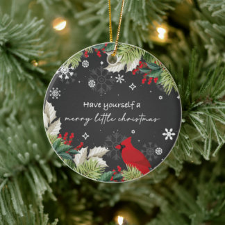 Haben Sie sich ein fröhliches kleines Weihnachtssc Keramik Ornament