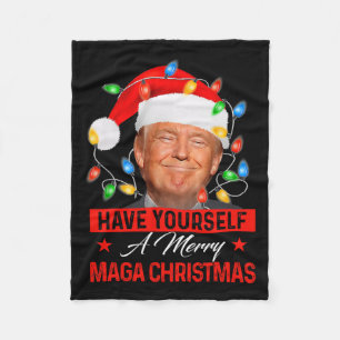 Haben Sie sich ein fröhliches Mega-Weihnachtsmann- Fleecedecke