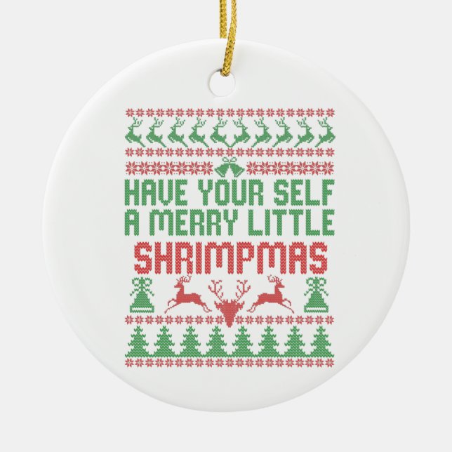 Haben Sie sich ein fröhliches Weihnachtsfest mit S Keramik Ornament (Vorne)
