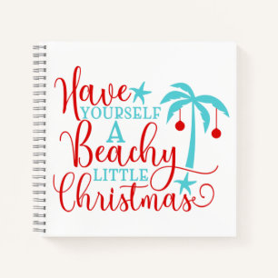 Haben Sie sich ein kleines Weihnachtsfest am Stran Notizbuch