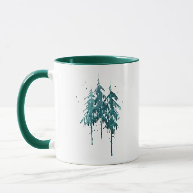 Haben Sie sich eine fröhliche kleine Weihnachtsbau Tasse (Links)