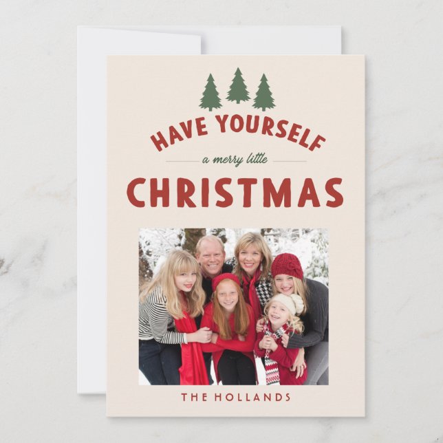 Haben Sie sich eine fröhliche kleine Weihnachtskar Einladung (Vorderseite)