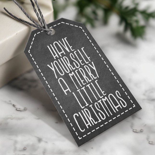 Haben Sie sich eine fröhliche kleine Weihnachtskla Geschenkanhänger (Custom Christmas Gift Tag)