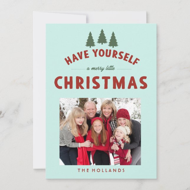 Haben Sie sich eine fröhliche Weihnachtskarte? Einladung (Vorderseite)
