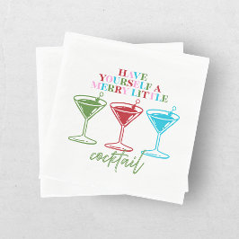 Haben Sie sich einen fröhlichen kleinen Cocktail-J Serviette
