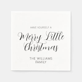 Haben Sie sich einen fröhlichen kleinen Weihnachts Serviette