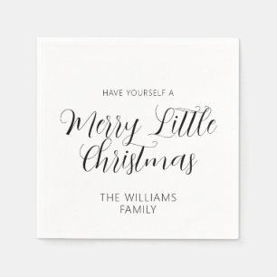 Haben Sie sich einen fröhlichen kleinen Weihnachts Serviette