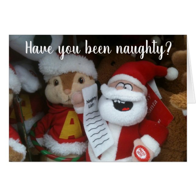 HABEN SIE SICH FÜR UNSERE CHRISTMAS NAUGHTY-**HOFF (Vorderseite (Horizontal))