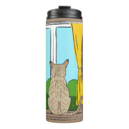 Haben Sie sich jemals gefragt... was Katzen denken Thermosbecher
