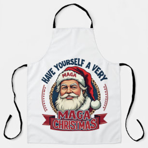 Haben Sie sich selbst eine Maga Weihnachten Trump  Schürze
