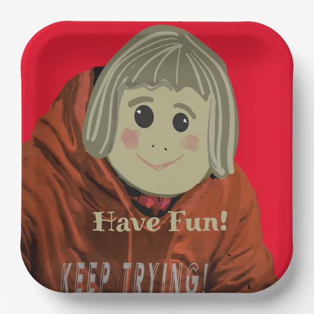 Haben Sie Spaß Comic Paper Teller (Vorderseite)