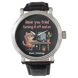 Haben Sie versucht, es auszuschalten und den techn Armbanduhr
