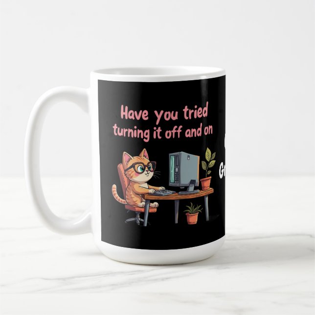 Haben Sie versucht, es auszuschalten und den techn Kaffeetasse (Links)