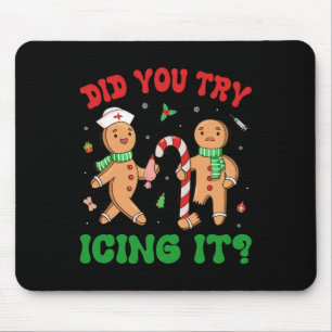 Haben Sie versucht, es Retro Weihnachtsbrot N Mousepad