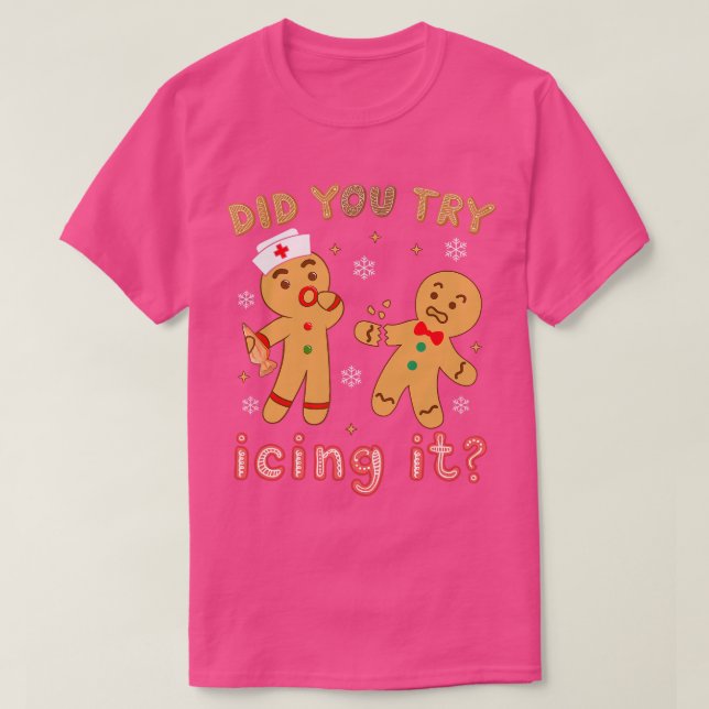 Haben Sie versucht, es Retro Weihnachtsbrot N T-Shirt (Design vorne)