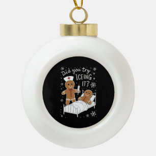 Haben Sie versucht, es Schule Krankenschwester Wei Keramik Kugel-Ornament