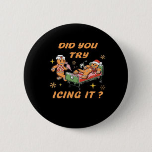 Haben Sie versucht, es zu imitieren, Weihnachten, Button