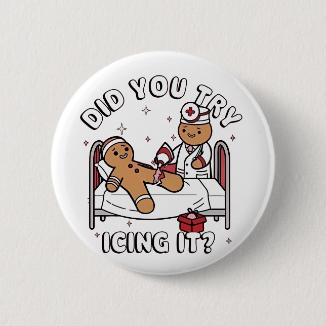 Haben Sie versucht, es zu sinken Lebkuchen nähren  Button (Vorderseite)