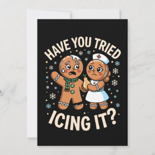 Haben Sie Weihnachts-Gingerbread-Weihnachten glasi Einladung