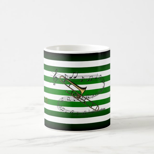 Haben Trombone ~ wird Reise ~ musikalische Streife Kaffeetasse (Mittel)