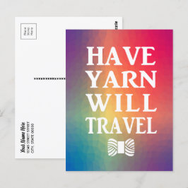 Haben Yarn wird Rainbow Crafts Maker Postkarte