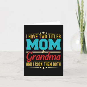 Haben zwei Titel Mutti und Oma Lustig Muttertag Karte