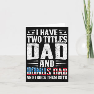 Haben zwei Titel Vater und Bonus Vater Funny Vater Karte