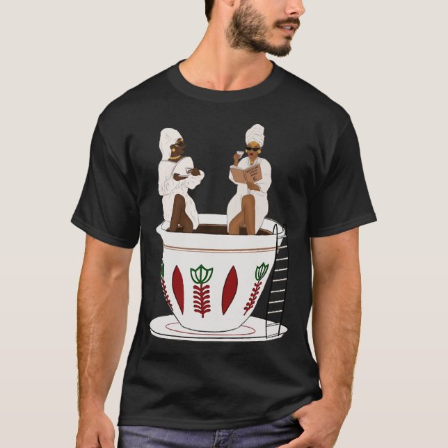 Habesha Women Coffee Jebena Coffeine Ethiopians Ba T-Shirt (Vorderseite)