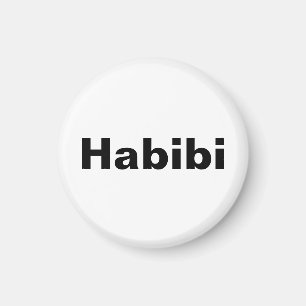 "Habibi" ح ب ي ي ein Wort Minimalismus ب Magnet