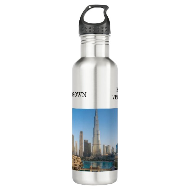 Habibi Come To Dubai Travel Souvenir Personalised Edelstahlflasche (Vorderseite)