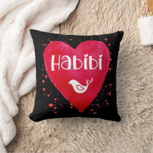 Habibi, Herz, meine Liebe, arabischer Verwandter,  Kissen
