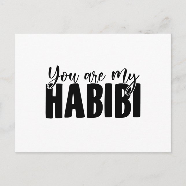 Habibis | Yallah-Habibi Habibo - Arabische Geschen Postkarte (Vorderseite)