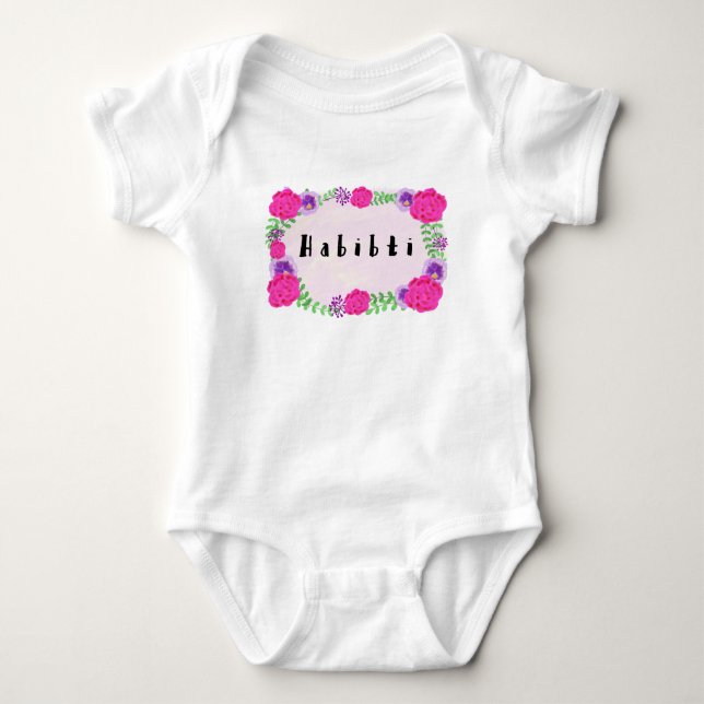 Habibti Habibi Baby Baby Strampler (Vorderseite)