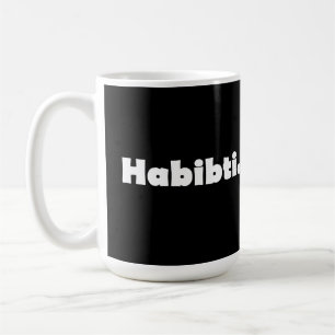 Habibti-Textentwurf Kaffeetasse
